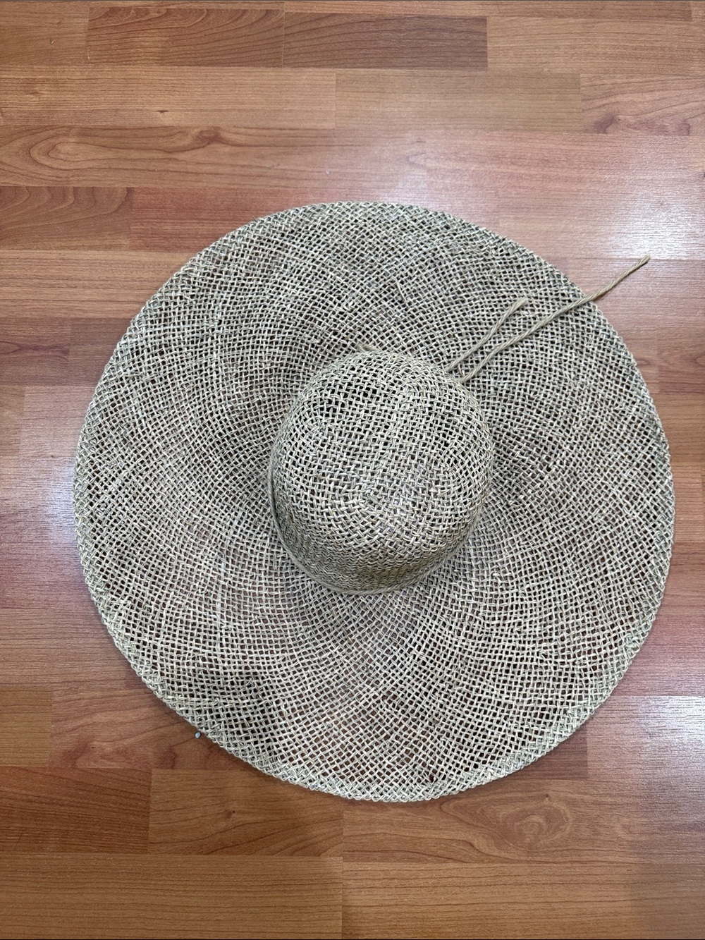 Cost Plus World Market Natural Straw Wide Brim Sun Hat